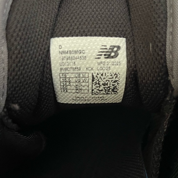 New Balance | Numeric 480 Black and Gray Sneakers Unisex - Picture 6 of 8